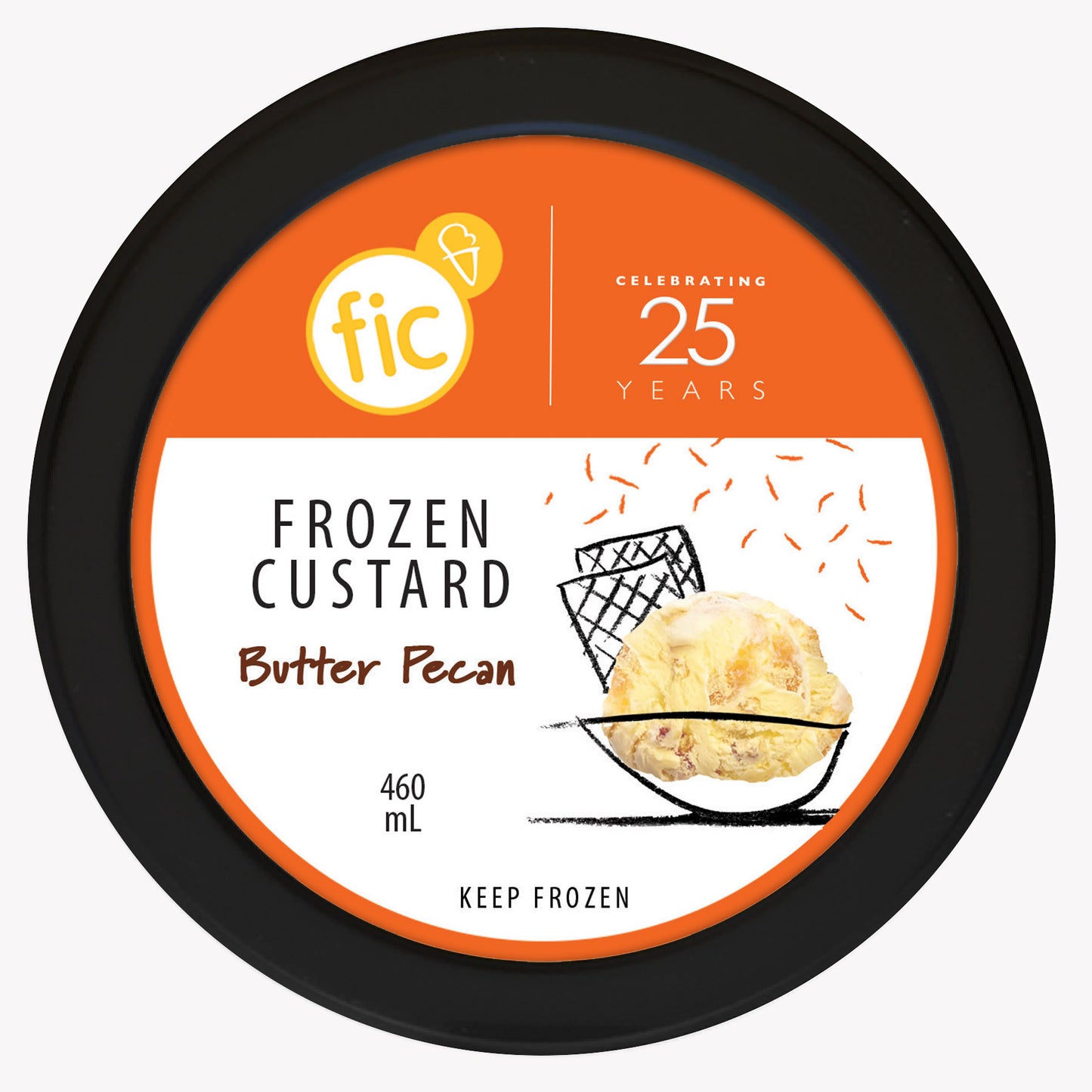 Butter Pecan Frozen Custard
