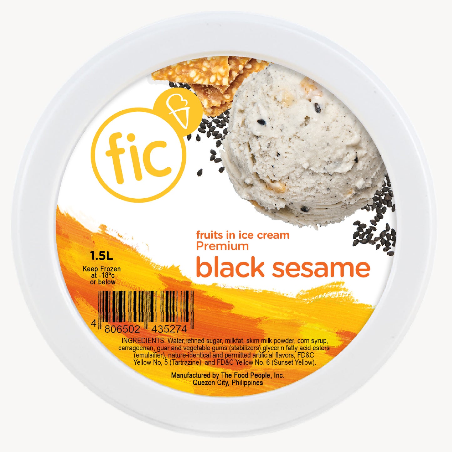 Black Sesame Ice Cream