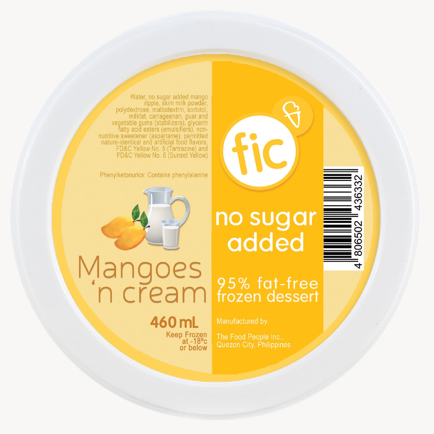 Mangoes n' Cream (No Sugar Added)